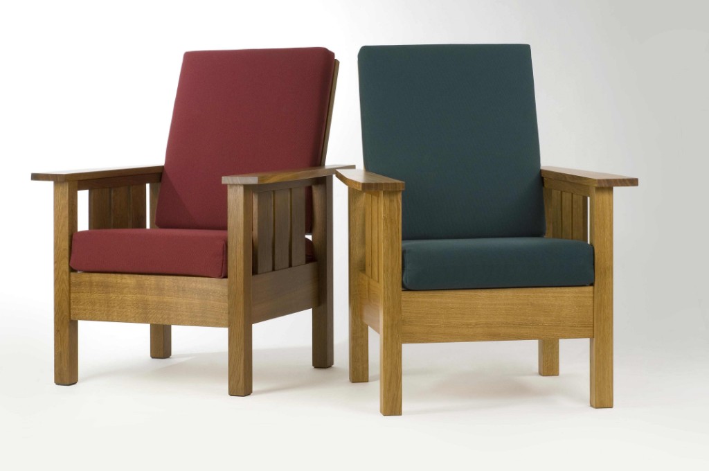 Polstersessel aus Eiche - Morris-Chair Stil