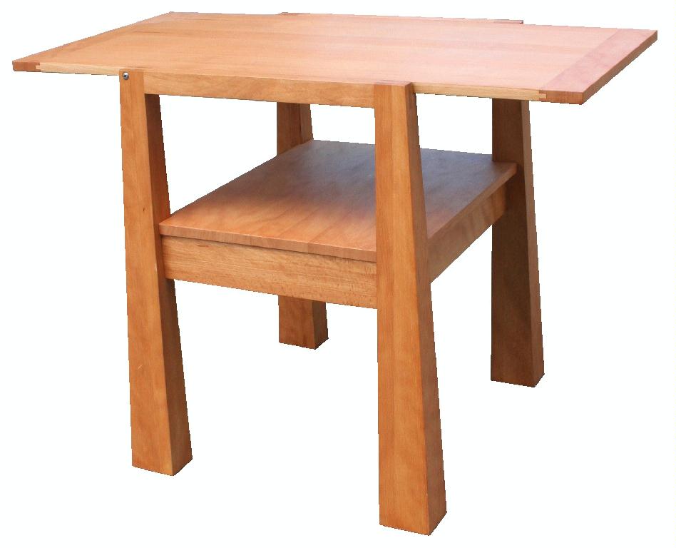 Tischfunktion mit heruntergeklappter Lehne