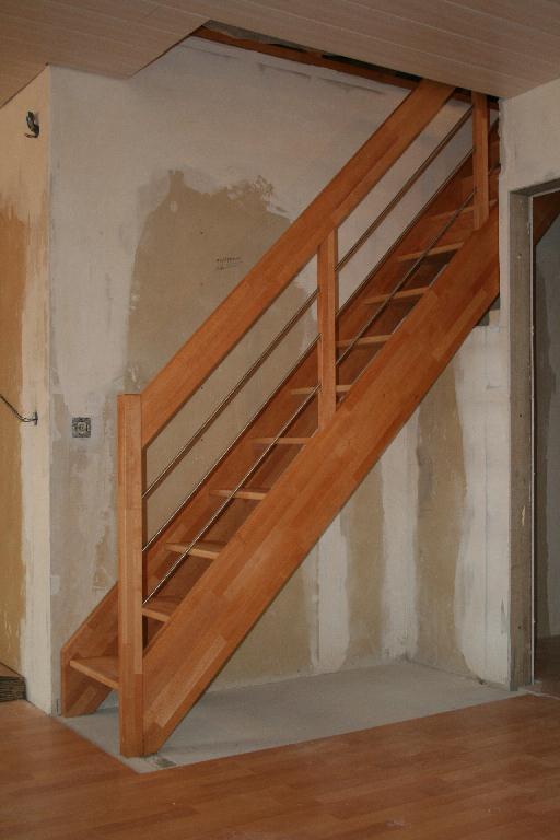 Gestemmte Treppe aus geölter Buche