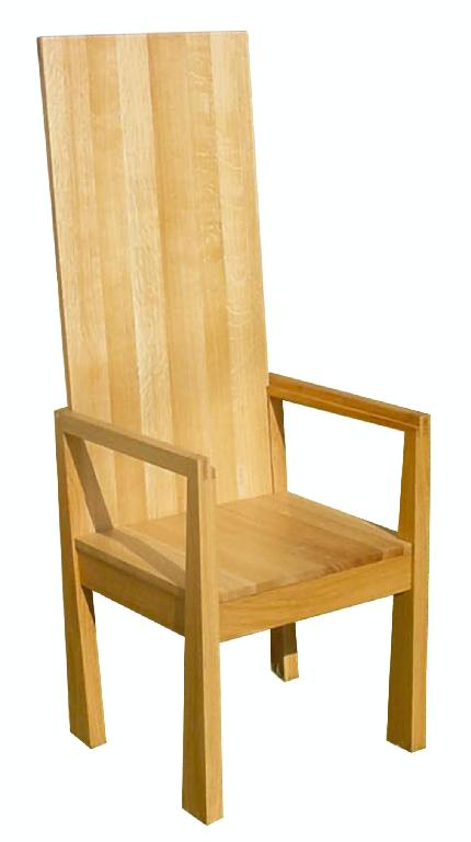 Stuhl mit hochgeklappter Rückenlehne